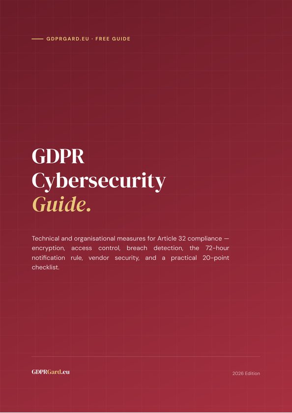 Cover of GDPR Cybersecurity Guide