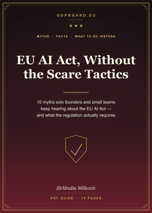 Cover of EU AI Act, Without the Scare Tactics