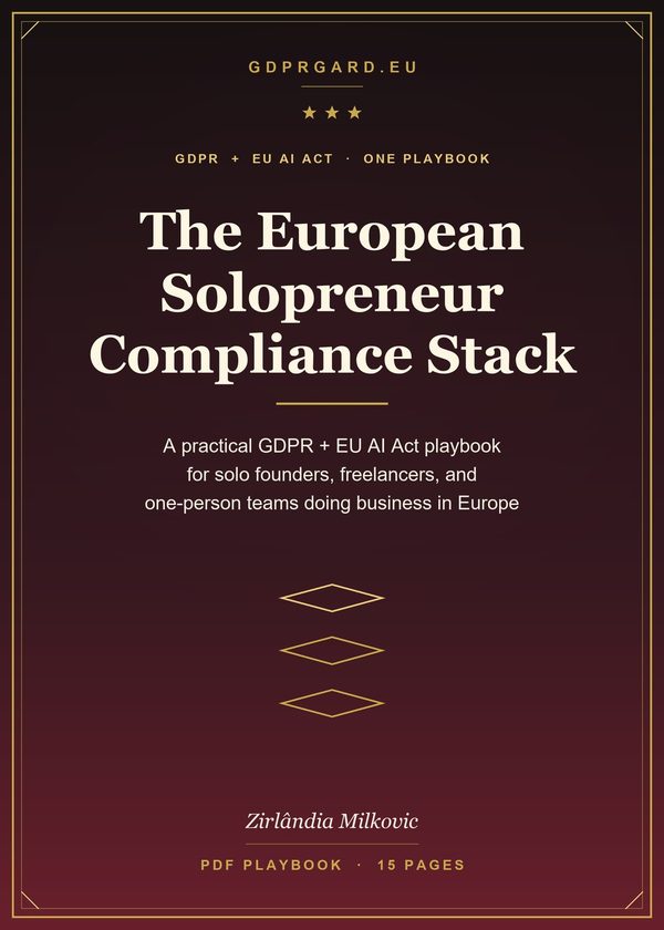Cover of The European Solopreneur Compliance Stack