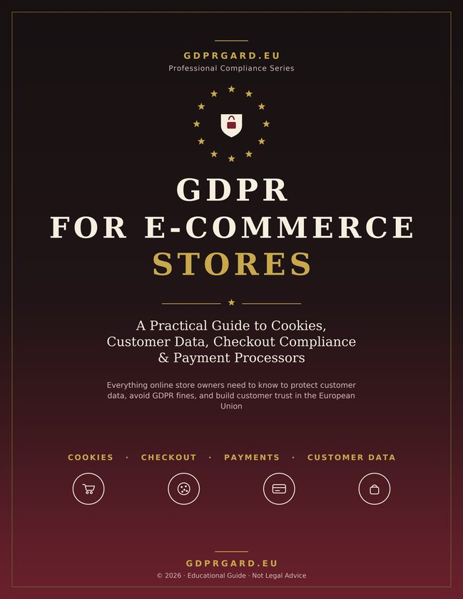 Cover of GDPR for E-commerce Stores