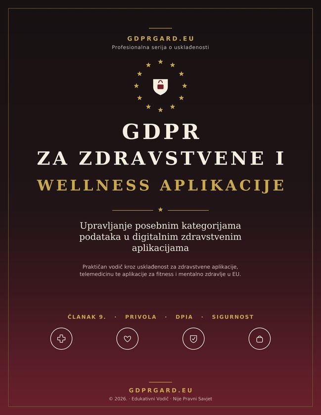 Cover of GDPR za zdravstvene i wellness aplikacije