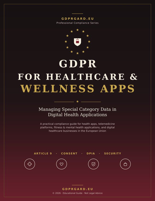 Cover of GDPR for Healthcare & Wellness Apps
