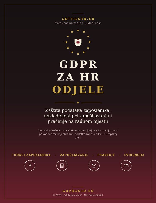 Cover of GDPR za HR odjele