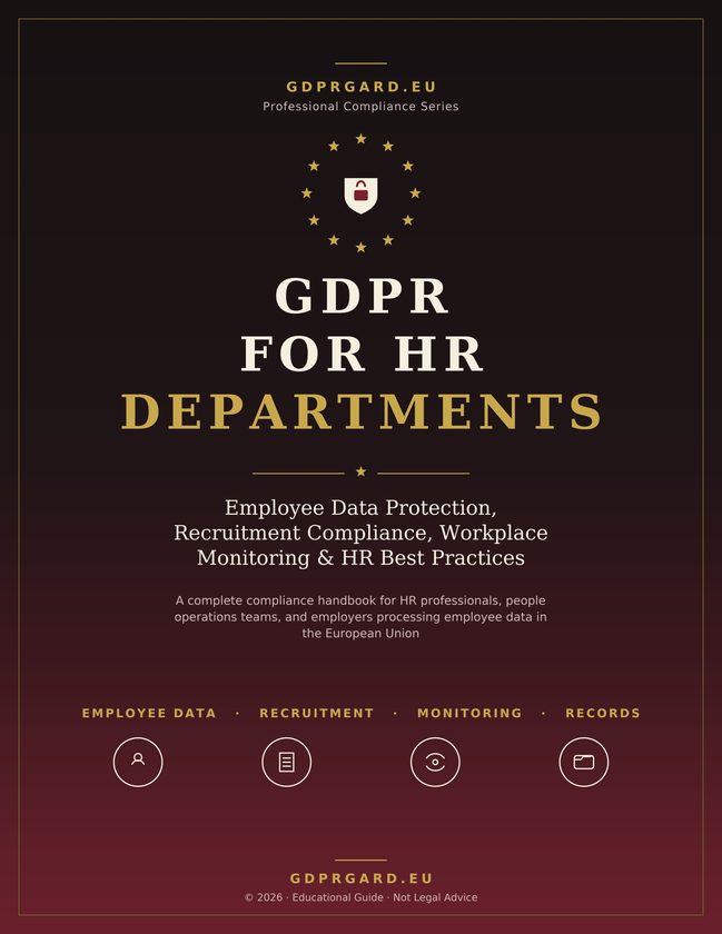 Cover of GDPR for HR Departments