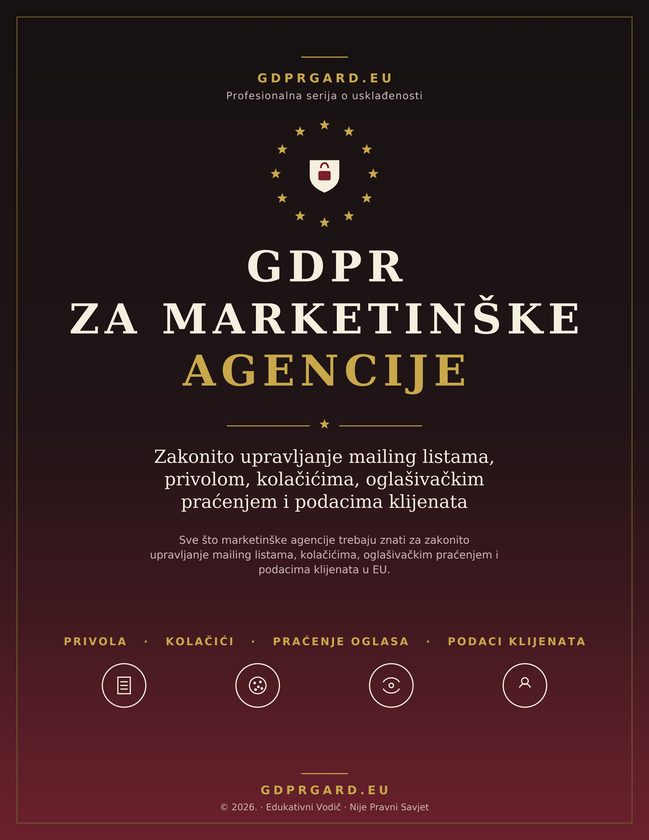 Cover of GDPR za marketinške agencije