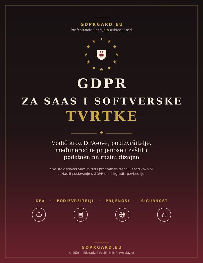 Cover of GDPR za SaaS i softverske tvrtke